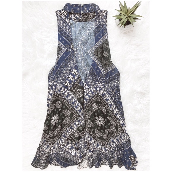 {SOLD} FREE PEOPLE Printed Beau Dress Scarf Print - Picture 4 of 9